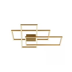 2022 CEILING LIGHT 52W 3000K ALUMINIUM & ACRYLIC GOLD MAT SHADE Zambelis Lights